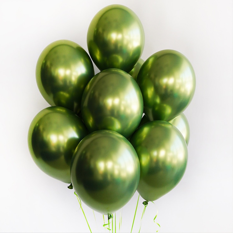 Belball 14" Хром Glossy Lime Green, 50 шт