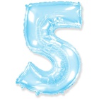 FlexMetal ЦИФРА 5 40" Pastel Blue, 1 шт