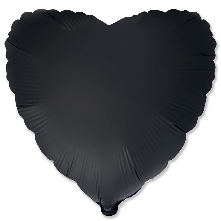FlexMetal Б/РИС 18" СЕРДЦЕ Сатин Black 5 шт