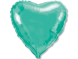 FlexMetal (18" -46см) СЕРДЦЕ Металлик Turquoise
