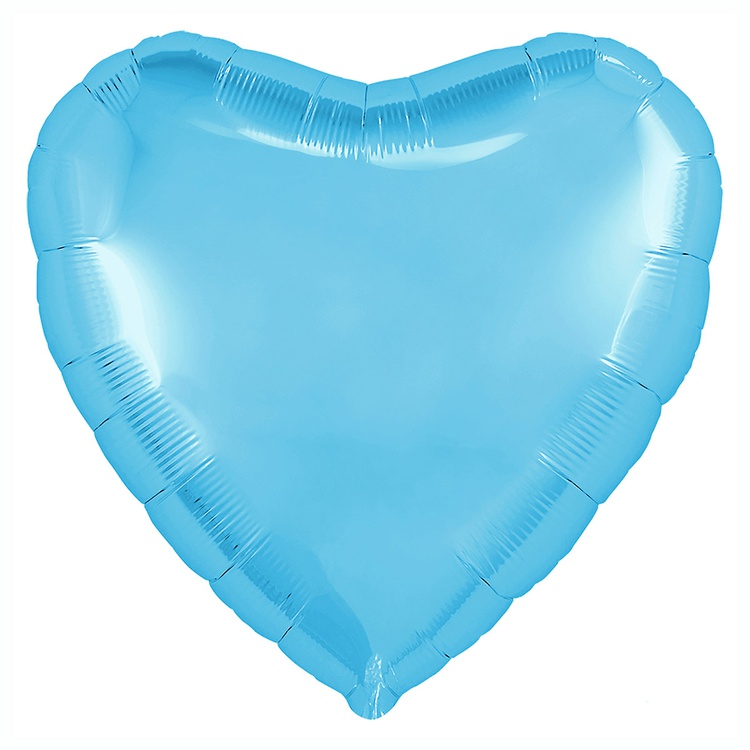 Agura (30" -76см) СЕРДЦЕ  Пастель Cool Blue, 1 шт/уп