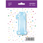 FlexMetal ЦИФРА 1 40" Pastel Blue, 1 шт