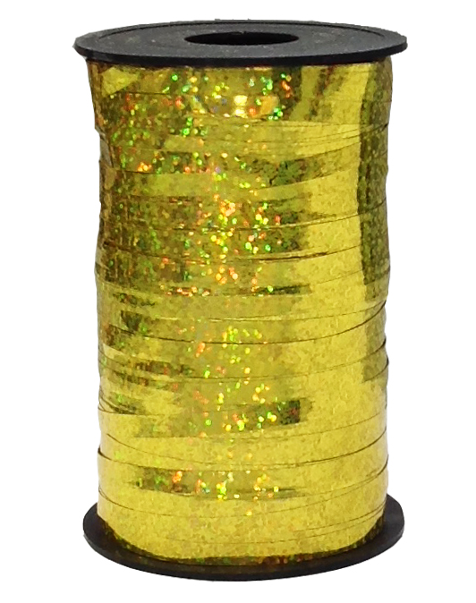 Лента голография (0,5 см x 250 м) Золото