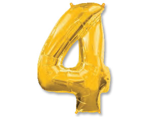 FlexMetal ЦИФРА 4 Gold, 1 шт