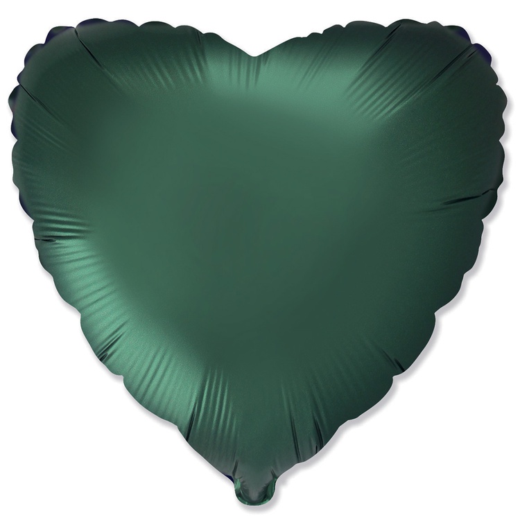 FlexMetal (18" -46см) СЕРДЦЕ Сатин Dark Green