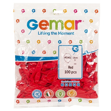 Gemar 5"/45 пастель красный 100 шт
