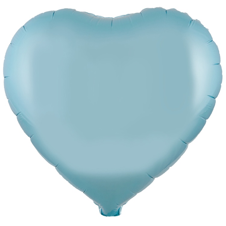 Китай (18" -46см) СЕРДЦЕ  Пастель Blue