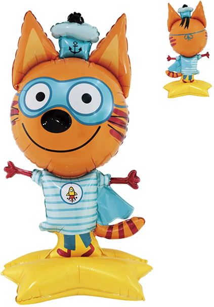 Falali Шар 3D (48''/122 см) Фигура на подставке, Три Кота, Коржик, 1 шт. в уп.