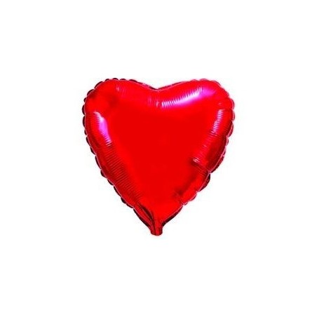 FlexMetal (9" -23см) СЕРДЦЕ Металлик Red, 5 шт/уп