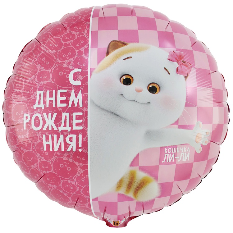 К 18" РУС ДР Басик Кошечка Ли-Ли, 1 шт/уп