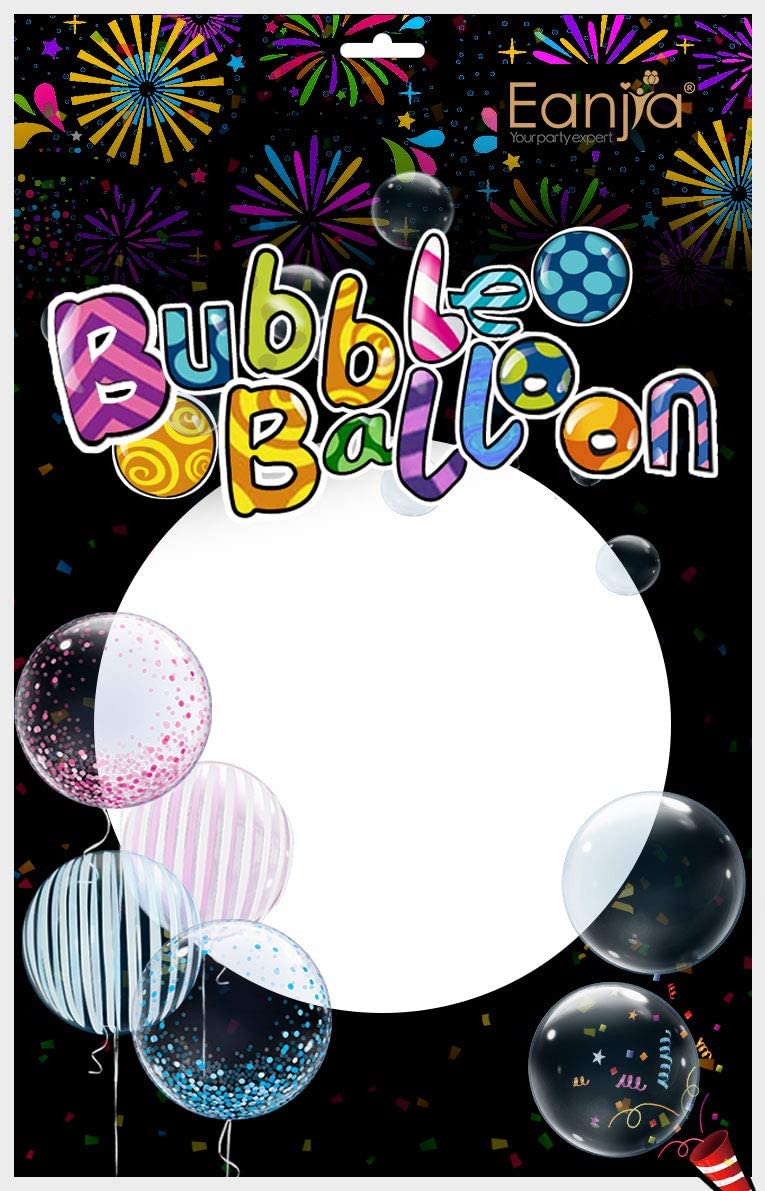 Falali (36" -92см) Deco Bubble (прозрач упаковка), Прозрачный, Кристалл, 1 шт/уп