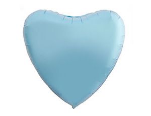 Agura (30" -76см) СЕРДЦЕ  Пастель Cool Blue, 1 шт/уп