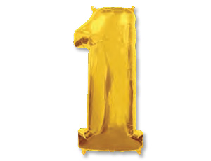 FlexMetal ЦИФРА 1 Gold, 1 шт