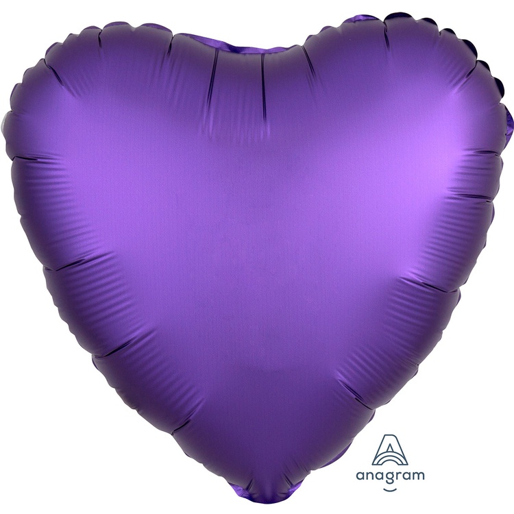 Anagram (18" -46см) СЕРДЦЕ  Сатин Purple Royale