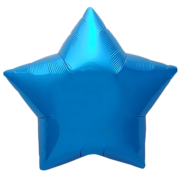 Agura (30" -76см) ЗВЕЗДА  Металлик Blue, 1 шт/уп