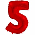 FlexMetal Цифра 5 Red, 1 шт