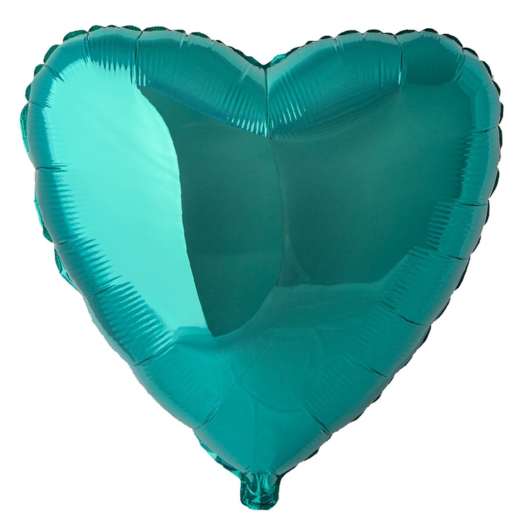 FlexMetal (18" -46см) СЕРДЦЕ Металлик Turquoise