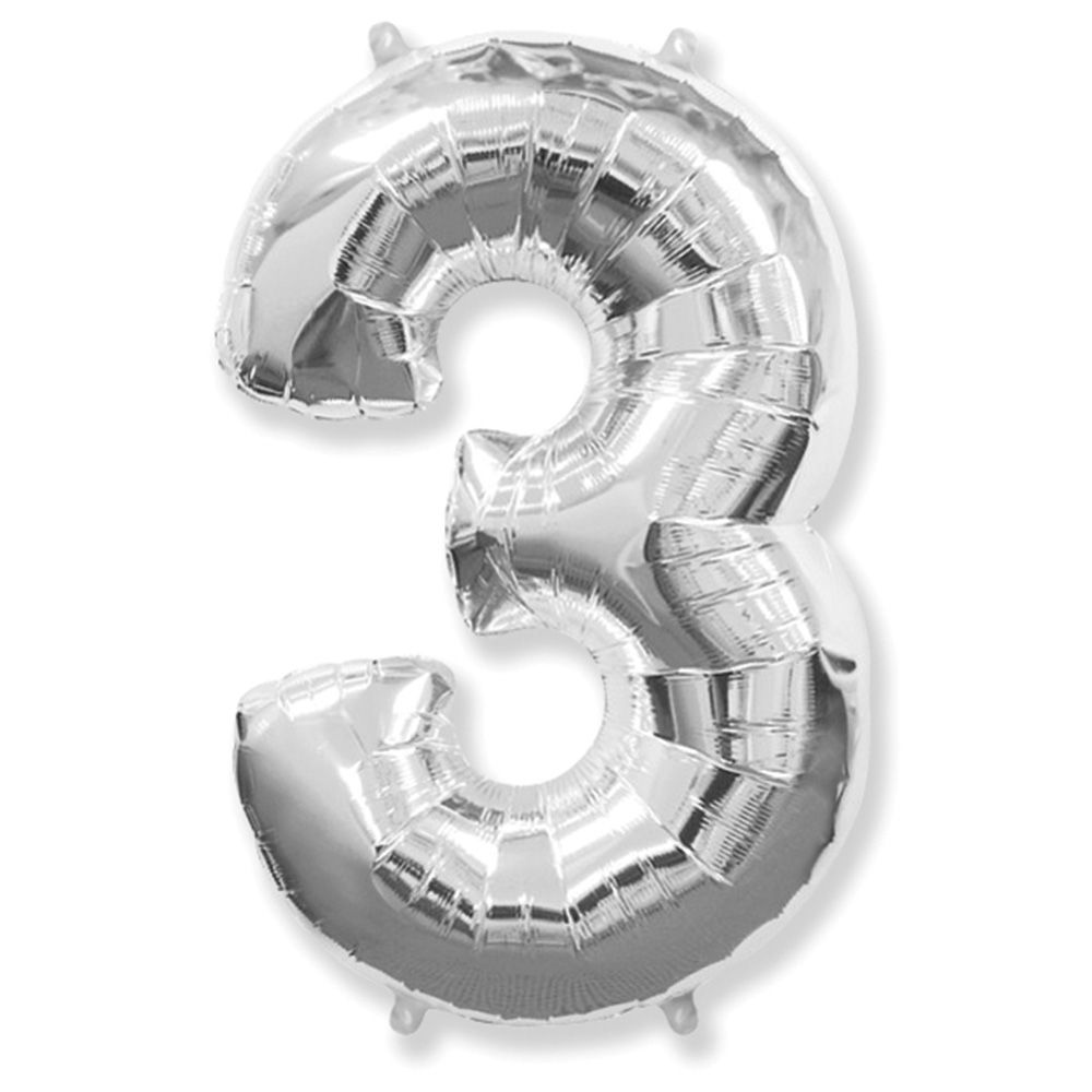 FlexMetal ЦИФРА 3 Silver, 1 шт