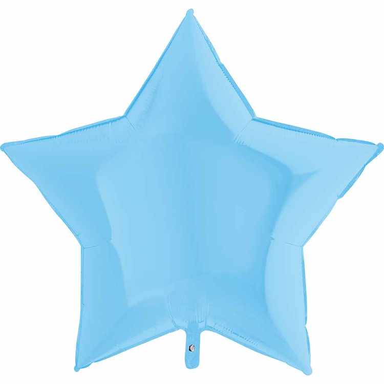 Grabo (36" -92см) ЗВЕЗДА  Пастель Matte Blue, 1 шт