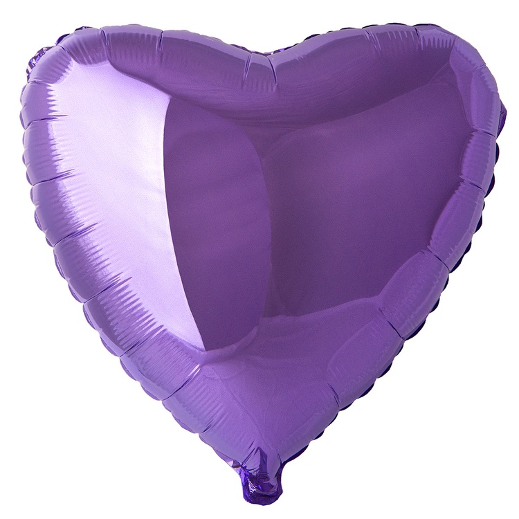 FlexMetal (18" -46см) СЕРДЦЕ Металлик Lilac