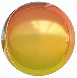 Falali (24" -61см) Сфера 3D, Оранжевый, Градиент, 1 шт.