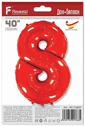 FlexMetal Цифра 8 Red, 1 шт