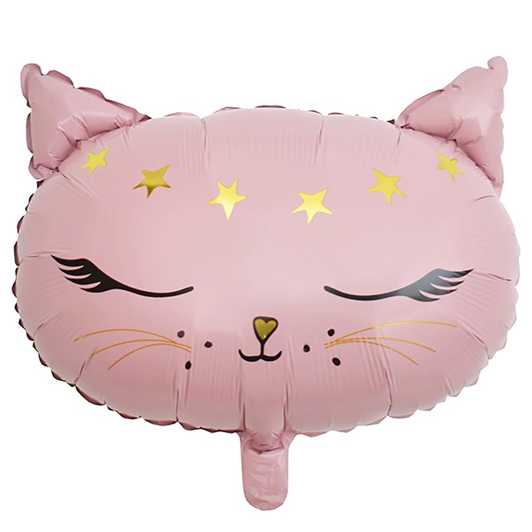 К ФИГУРА (19" -48см) Кошка голова розовая, 1 шт/уп