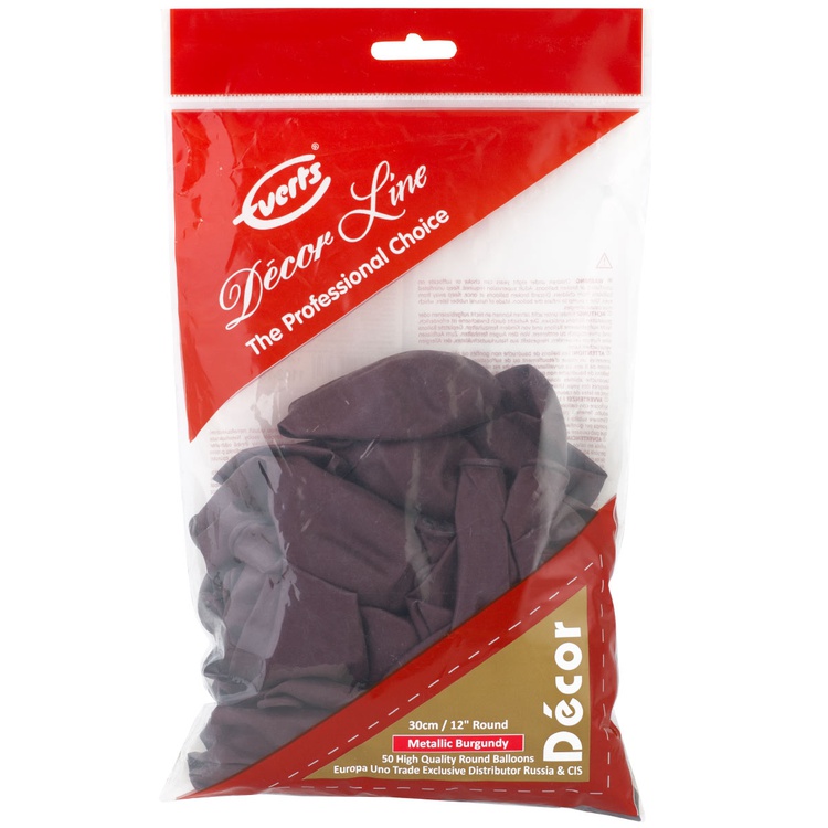 Everts 12"/456 Металлик Burgundy 50 шт