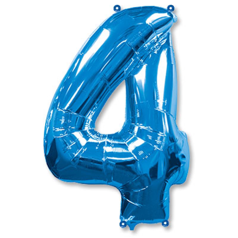 FlexMetal ЦИФРА 4 Blue, 1 шт
