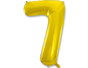 Веселая Затея ЦИФРА 7 14" Gold, 1 шт
