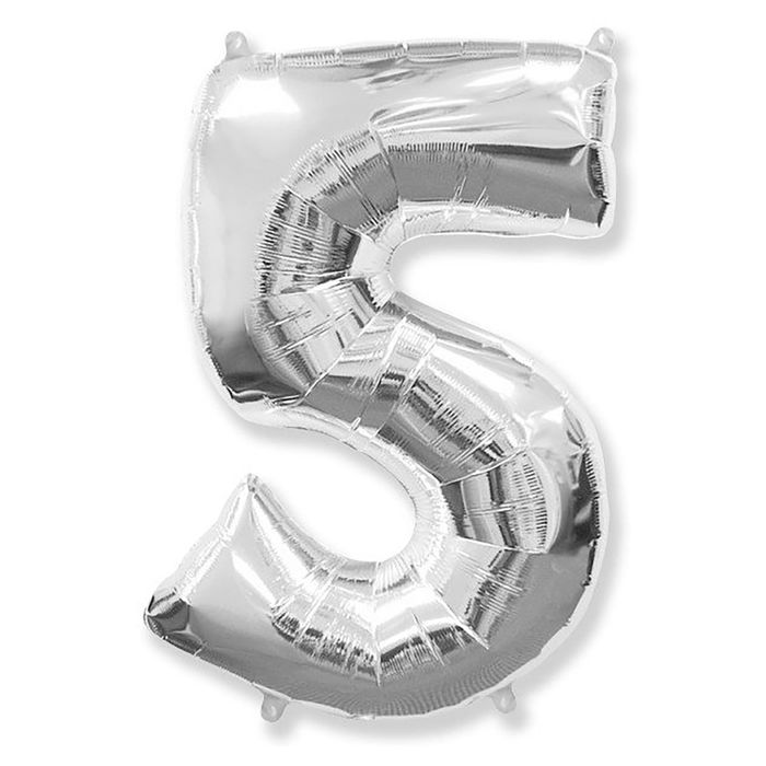 FlexMetal ЦИФРА 5 Silver, 1 шт