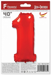 FlexMetal Цифра 1 Red, 1 шт