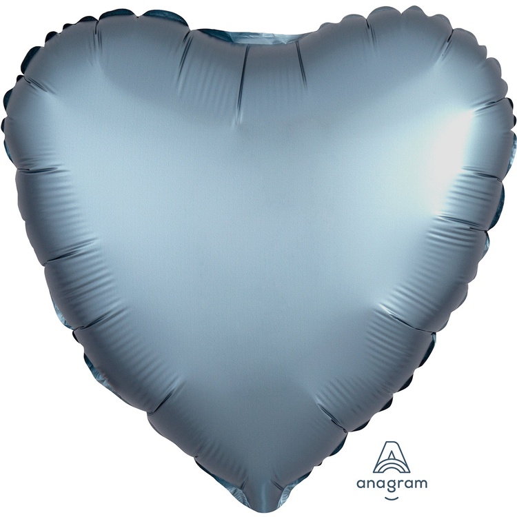 Anagram (18" -46см) СЕРДЦЕ Сатин Steel Blue