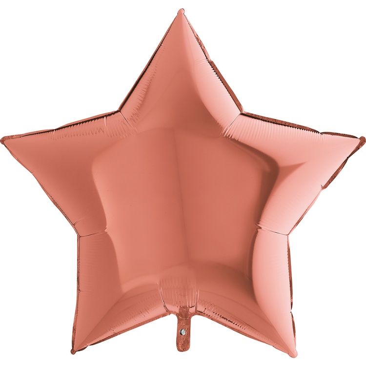 Grabo (36" -92см) ЗВЕЗДА  Металлик Rose Gold, 1 шт