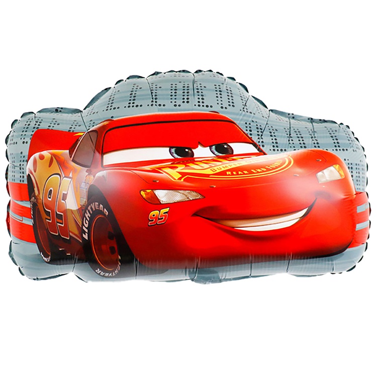 К ФИГУРА (22" -56см) Тачки Машина Молния, 1 шт/уп