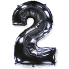 FlexMetal ЦИФРА 2 40" Black, 1 шт