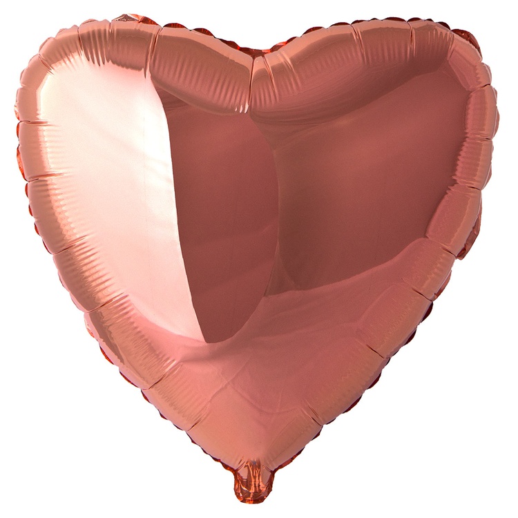 FlexMetal (18" -46см) СЕРДЦЕ Металлик Rose Gold