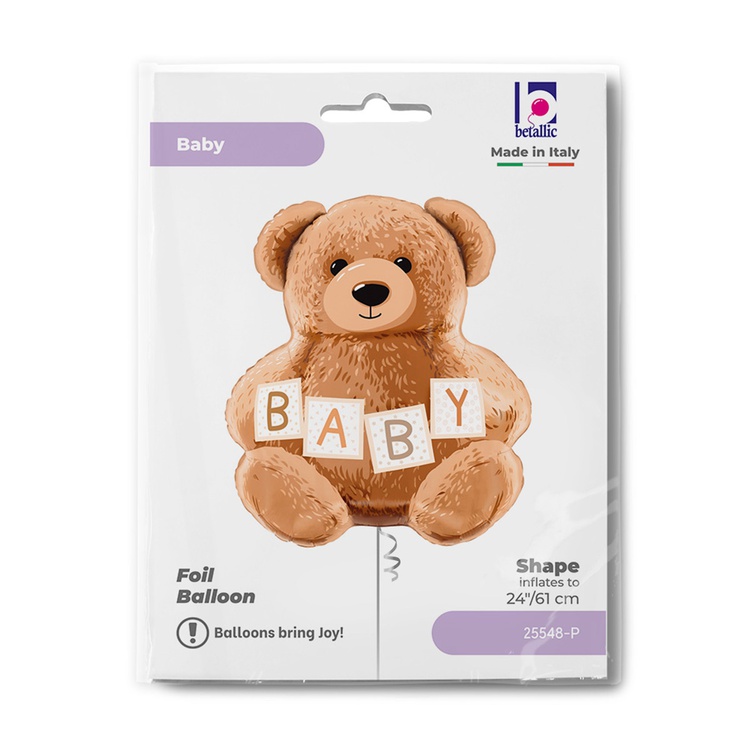 Betallic (24" -61см) BABY Мишка, 1 шт/уп
