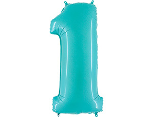Grabo ЦИФРА 1 40" Пастель Blue, 1 шт