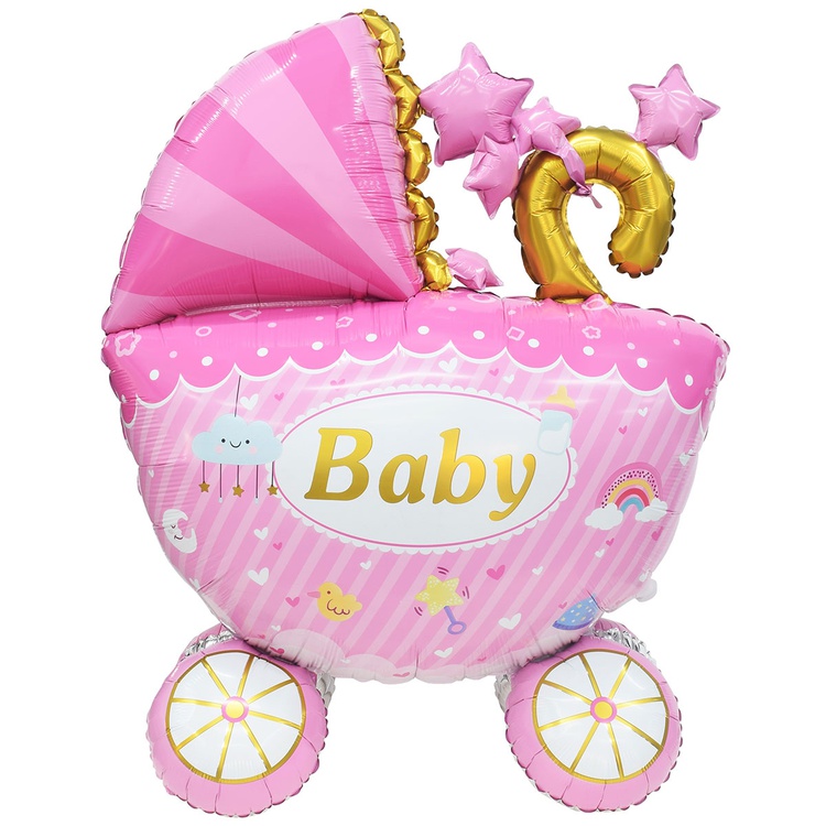 К ФИГУРА (56"- 142см) AIR Коляска детская розовая 3D