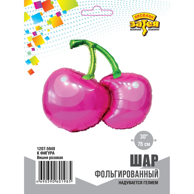 К ФИГУРА (30" -76см) Вишня розовая, 1 шт/уп