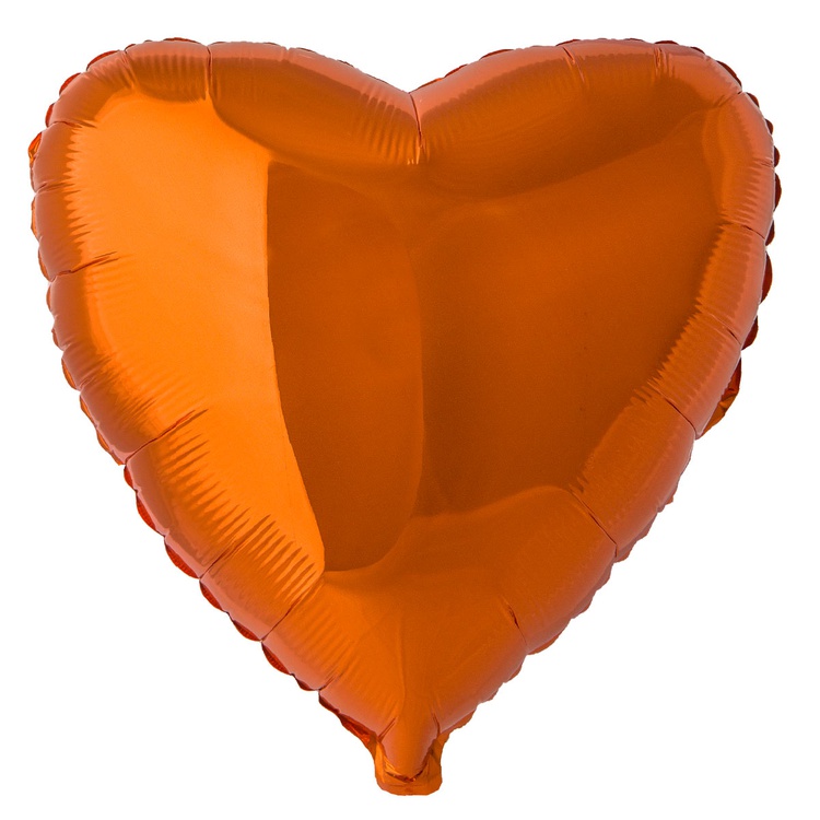 FlexMetal (18" -46см) СЕРДЦЕ Металлик Orange