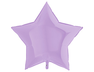 Grabo (36" -92см) ЗВЕЗДА  Пастель Matte Lilac, 1 шт/уп