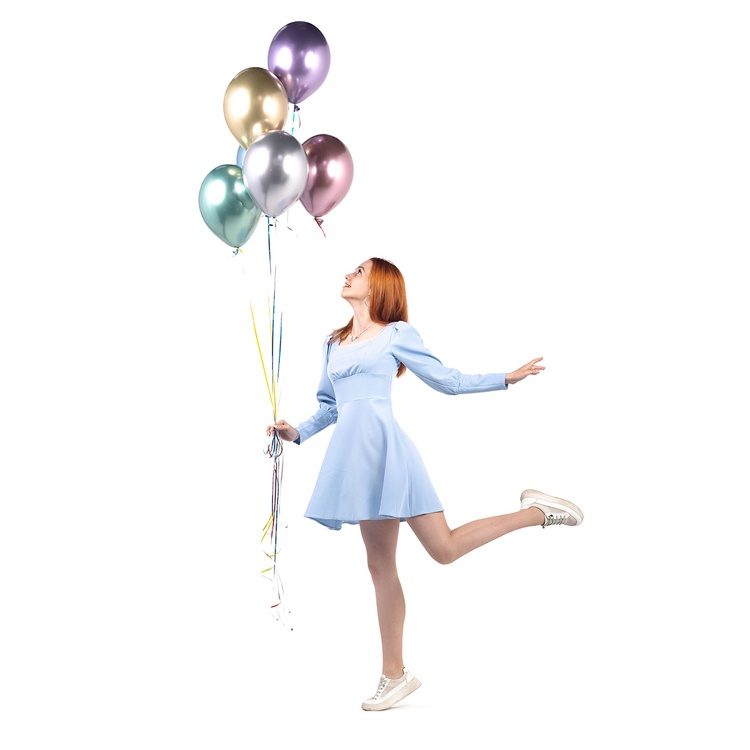 Belbal 14" Хром Glossy ассорти, 50 шт