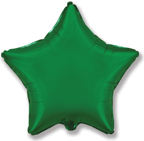 FlexMetal (9" -23см) ЗВЕЗДА Металлик Green, 5 шт/уп