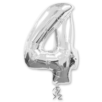 FlexMetal ЦИФРА 4 Silver, 1 шт