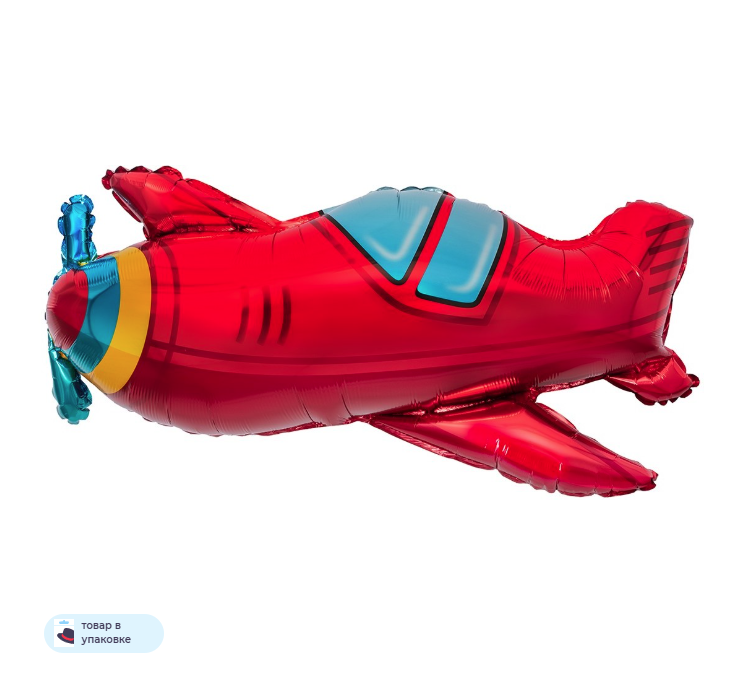 Falali (38" -97см) Фигура, Самолет, Красный, 1 шт/уп