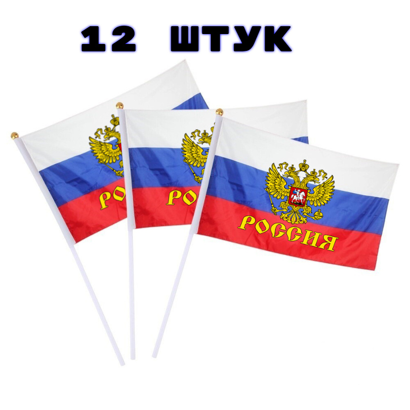 Флаг мал. Россия (24х16 см)