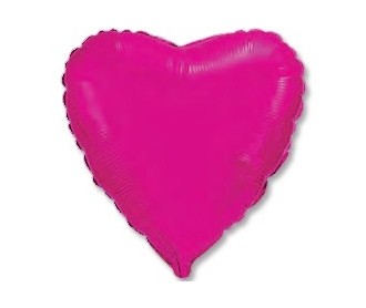 FlexMetal (18" -46см) СЕРДЦЕ Металлик Fuchsia