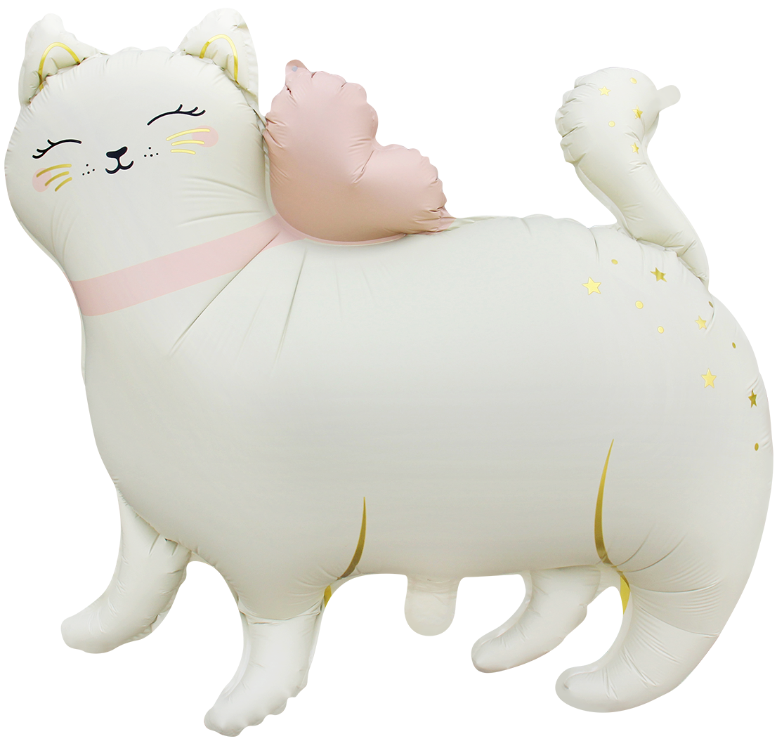 Falali (27" -69см) Кошечка с бантом, Сатин, 1 шт/уп